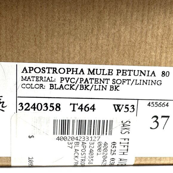 Christian Louboutin APOSTROPHA MULE PETUNIA 80 Leather Sandals Heels Shoes - Picture 16 of 16